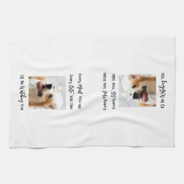 おもしろい犬ことわざフォトキッチンタオル キッチンタオル