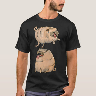 おもしろい犬たちがクールな犬の芸を披露 Tシャツ