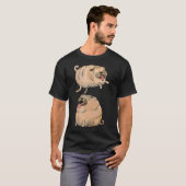 おもしろい犬たちがクールな犬の芸を披露 Tシャツ (正面フル)
