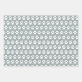 おもしろい犬とポープリントラッピング紙セット3 ラッピングペーパーシート (正面2)