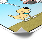 おもしろい犬と牛ポスター ポスター (角)