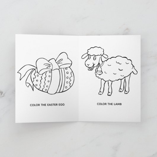 おもしろい犬とRabbit Earsハッピーイースター写真 シーズンカード (内部)