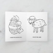 おもしろい犬とRabbit Earsハッピーイースター写真 シーズンカード (内部)