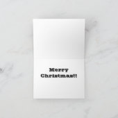 おもしろい犬のクリスマスカード シーズンカード (内部)