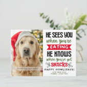 おもしろい犬の写真 クリスマス ピクチャー オーダーメイド (スタンド正面)