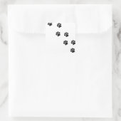 おもしろい犬の前部印刷 スクエアシール (バッグ)