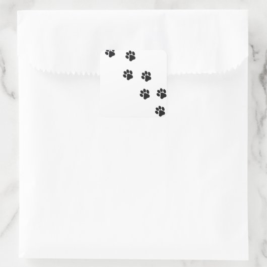 おもしろい犬の前部印刷 スクエアシール (バッグ)