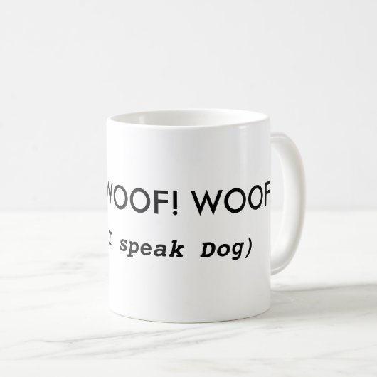 おもしろい犬の引用文のコーヒー・マグ コーヒーマグカップ (正面右)