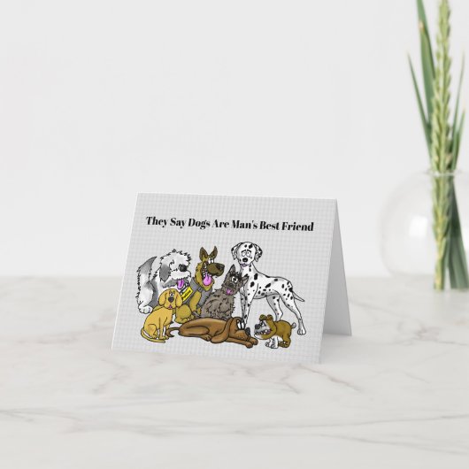 おもしろい犬の日のグリーティングカード カード (正面)