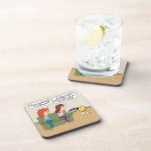 おもしろい犬の注ぐワイン場合のないPooping コースター (右側)