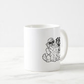 おもしろい犬の父ギフト 面白い犬好き パピー コーヒーマグカップ (正面右)