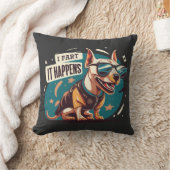 おもしろい犬の発生 クッション (ブランケット)