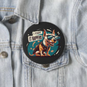 おもしろい犬の発生 缶バッジ (インサイチュ)