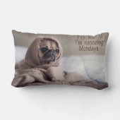 おもしろい犬の装飾用クッション ランバークッション (裏面)