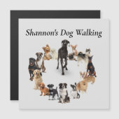 おもしろい犬の飼育ペット犬の歩くはがき (正面/裏面)