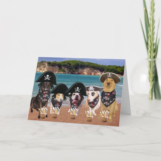 おもしろい犬の9月19日の誕生日 カード (正面)