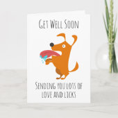 おもしろい犬はすぐカードを取得 カード (正面)