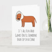 おもしろい犬はすぐカードを取得 カード (正面)