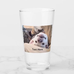 おもしろい犬は無視されないコミカルな写真ガラス タンブラーグラス