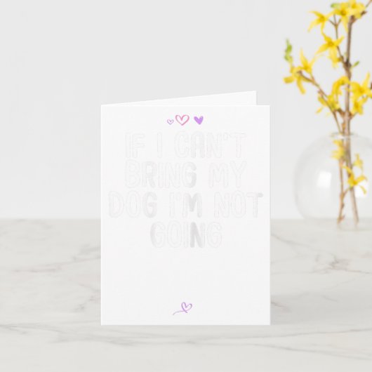 おもしろい犬もしを連れてこないギフトFだ カード (黄色い花)