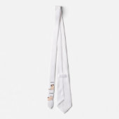 おもしろい犬を吸い込む ネクタイ (裏面)