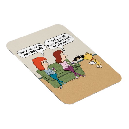 おもしろい犬を注ぐ時に飲む マグネット (右側)