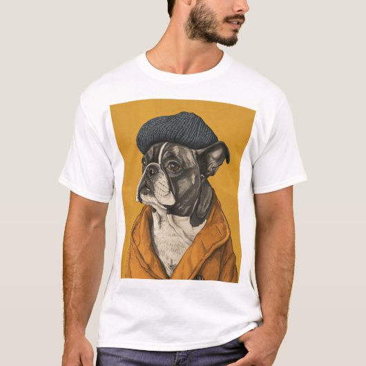 おもしろい犬インべレうぶな人スケッチTシャツ Tシャツ (正面)
