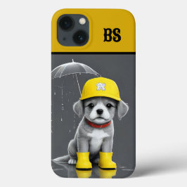 おもしろい犬インレインブーツ – 犬のユーモア iPhone 13ケース