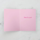 おもしろい犬イースターバニーのイースターカード カード (内部)