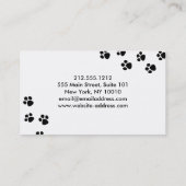 おもしろい犬ウォーカー名刺 ロイヤリティカード (裏面)