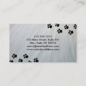 おもしろい犬ウォーカー名刺 ロイヤリティカード (裏面)