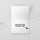 おもしろい犬ウォーターザツリーヴィンテージChri5masカード シーズンカード (内部)