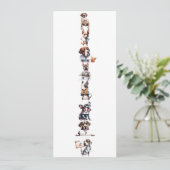 おもしろい犬カスタムシンボルや象徴カウントダウン新年 シーズンカード (スタンド正面)