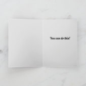 おもしろい犬カスタム体年齢の誕生日 カード (内部)