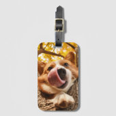 おもしろい犬カスタム写真 ラゲッジタグ (正面縦)
