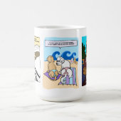 おもしろい犬カラフルマンガコーヒーマグ コーヒーマグカップ (中央)