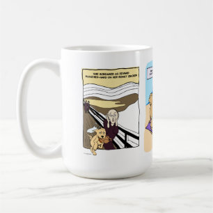 おもしろい犬カラフル漫画コーヒーマグ コーヒーマグカップ