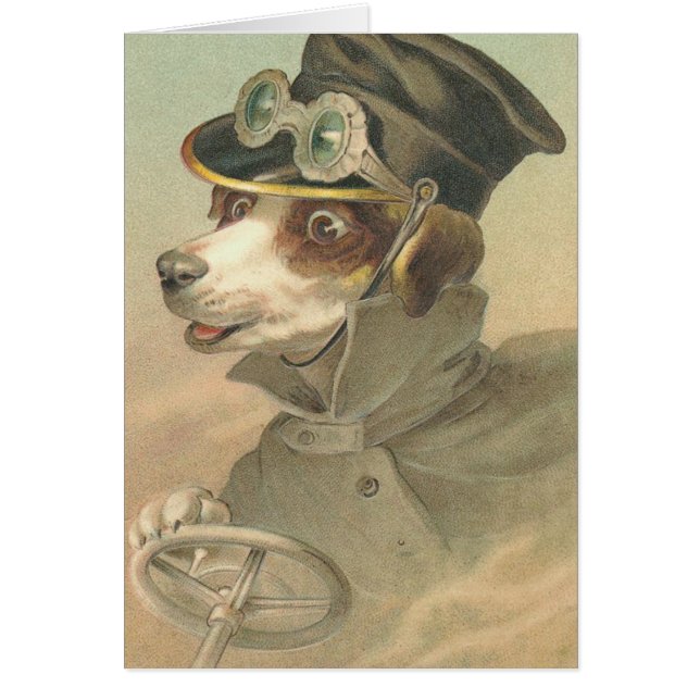 おもしろい犬カード (正面)