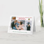 おもしろい犬キャットパウィスティック3枚ミニマルモダンリスト カード (正面)