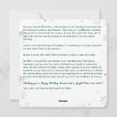 おもしろい犬キャットパウィスティック4枚フォトレタモダンー シーズンカード (裏面)