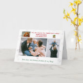 おもしろい犬キャットパウィスティバルエレガントミニマリスト4写真 カード (黄色い花)