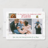 おもしろい犬キャットパウィスティバルモダンミニマリスト4枚 シーズンカード (正面)