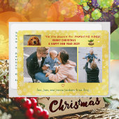 おもしろい犬キャットポーサイティブ3枚ミニマリストゴールデン シーズンカード