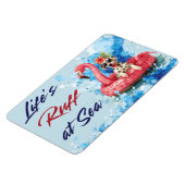 おもしろい犬キャビンドアデコールクルーズ マグネット (左側)