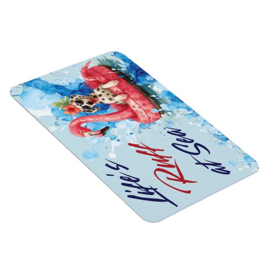 おもしろい犬キャビンドアデコールクルーズ マグネット (右側)