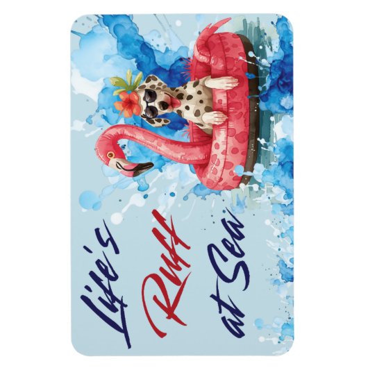 おもしろい犬キャビンドアデコールクルーズ マグネット (縦)