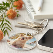 おもしろい犬キーホルダー キーホルダー (正面右)