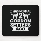 おもしろい犬ギフト私は通常の2ゴードンセッター前だった マウスパッド (正面)