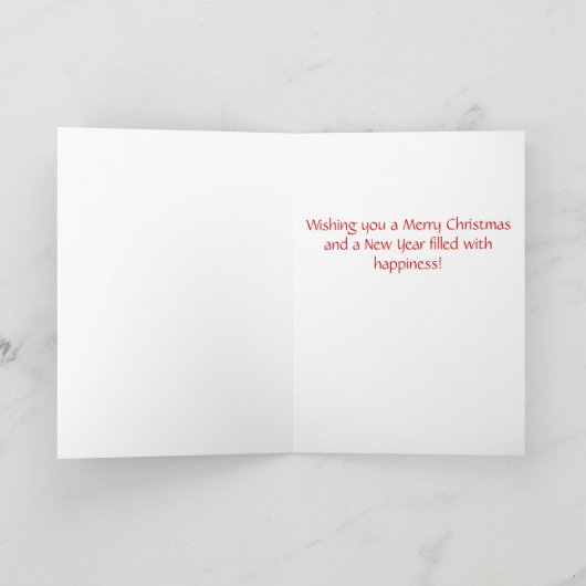 おもしろい犬クリスマスカードアメリカのゴシック様式のスプルーフ シーズンカード (内部)