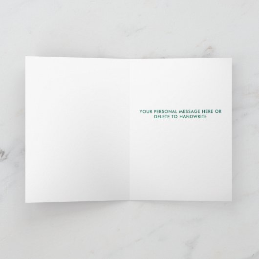 おもしろい犬クリスマスグランドドッグカスタムのペットの写真 シーズンカード (内部)